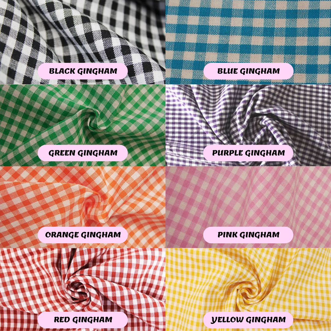 GINGHAM SMOCK DRESS (CHOOSE YOUR FABRIC)