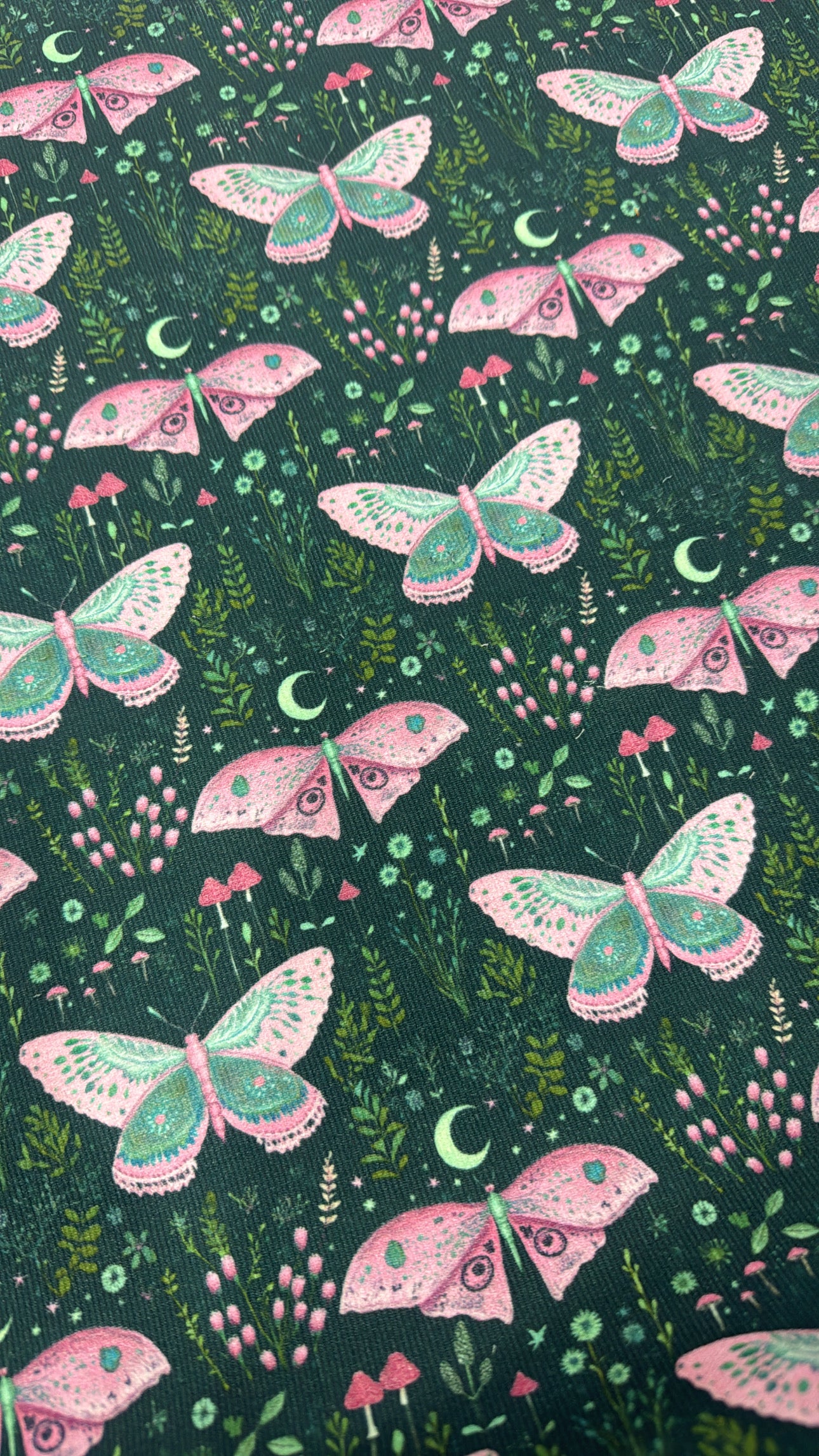 PINK & GREEN BUTTERFLY SMOCK DRESS
