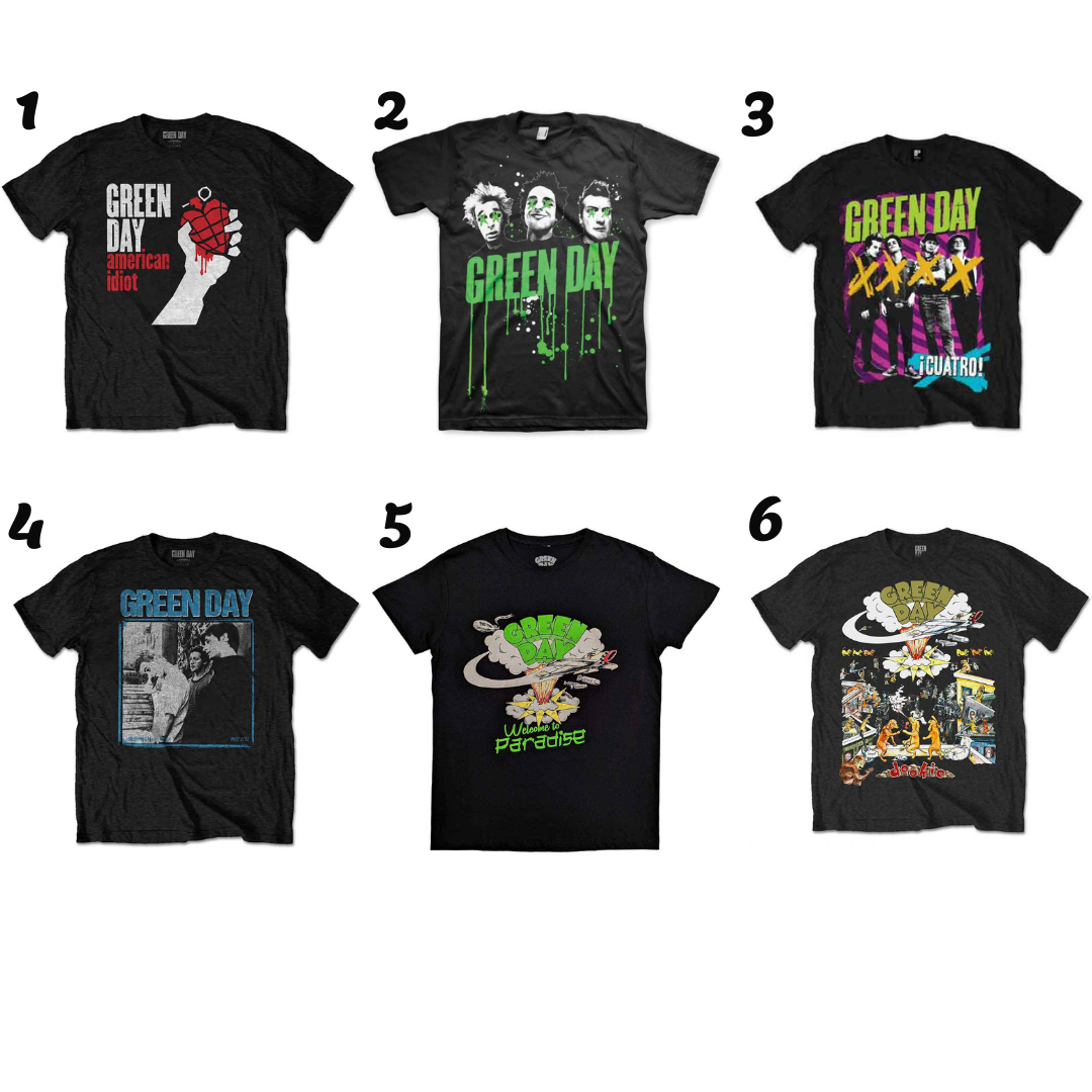 Green Day T-shirts