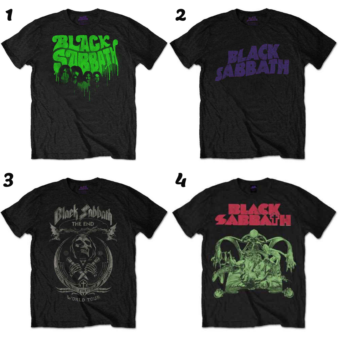 Black Sabbath T-shirts