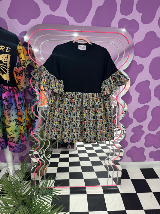 HORROR CHARACTERS SMOCK DRESS