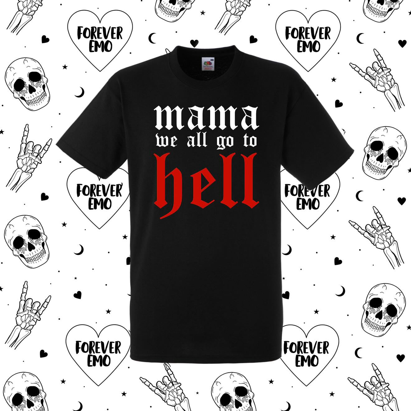 WE ALL GO TO HELL T-SHIRT