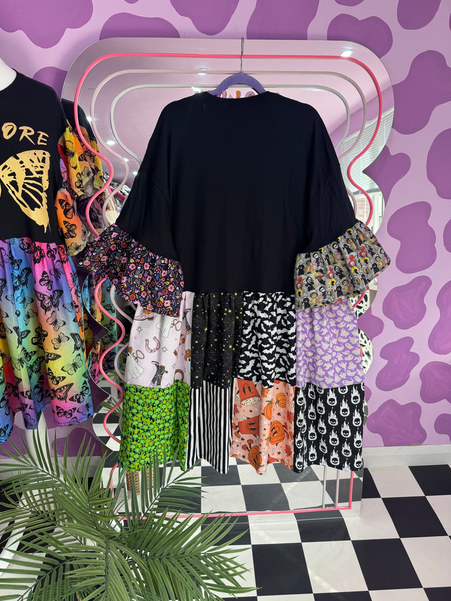 HALLOWEEN PATCHWORK SMOCK (2XL)