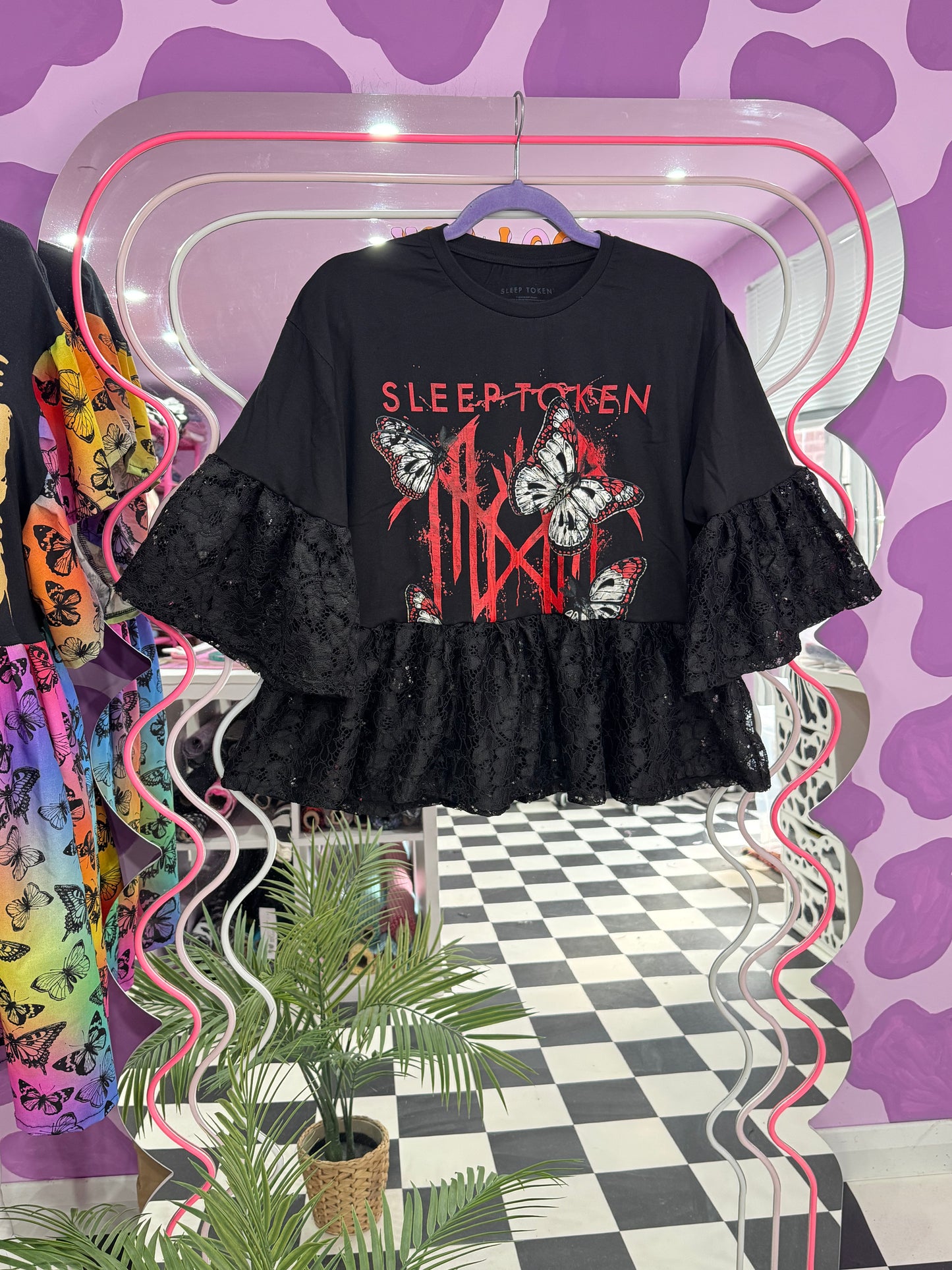 SLEEP TOKEN LACE TOP (L)