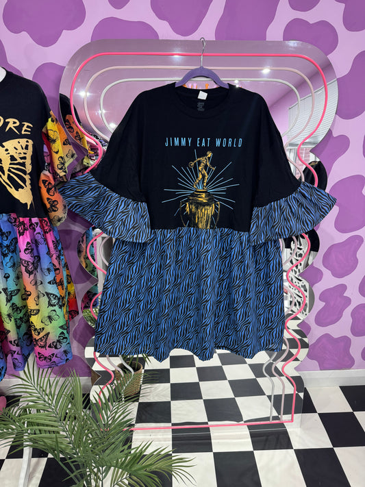 JIMMY EAT WORLD BLUE ZEBRA SMOCK (2XL)