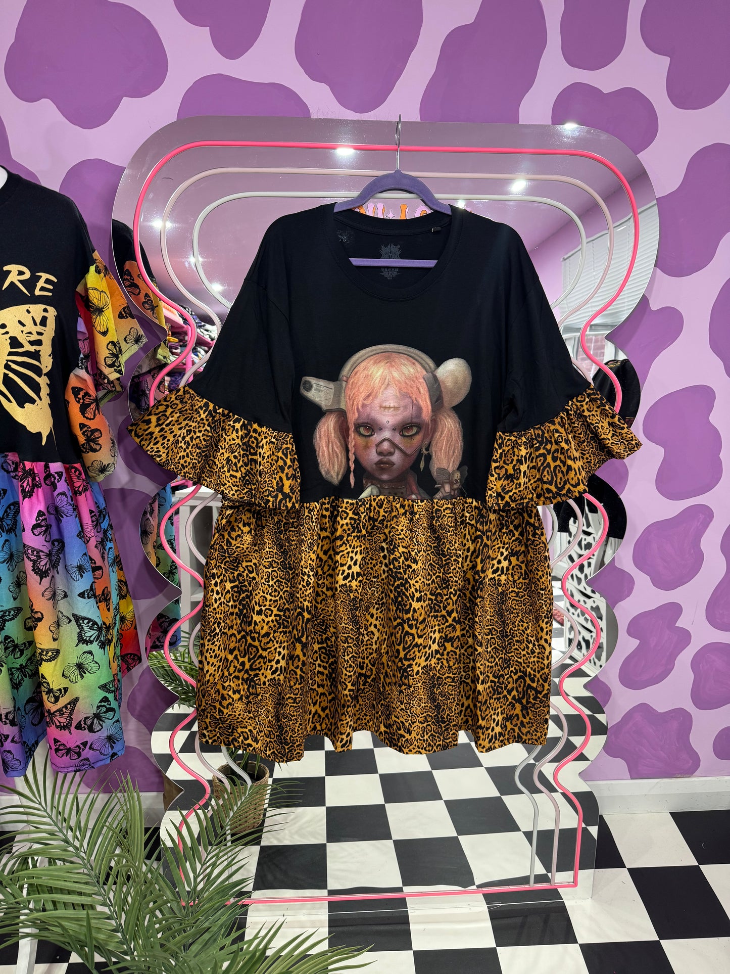 BMTH LEOPARD PRINT SMOCK (2XL)