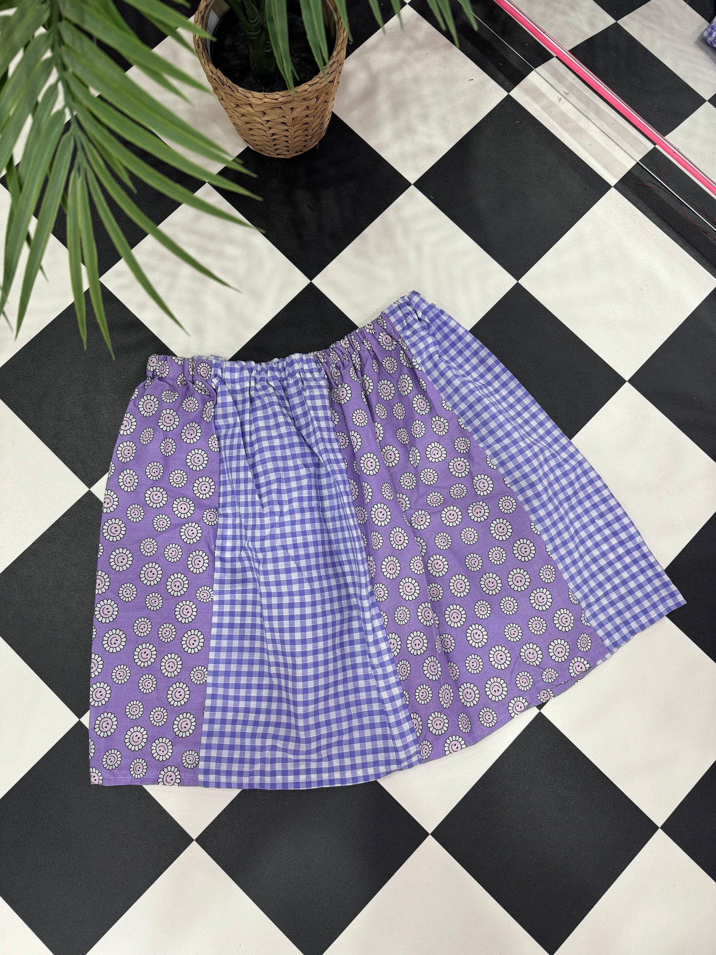 SAMPLE SALE - LILAC SCRAPPY SKIRT (10)