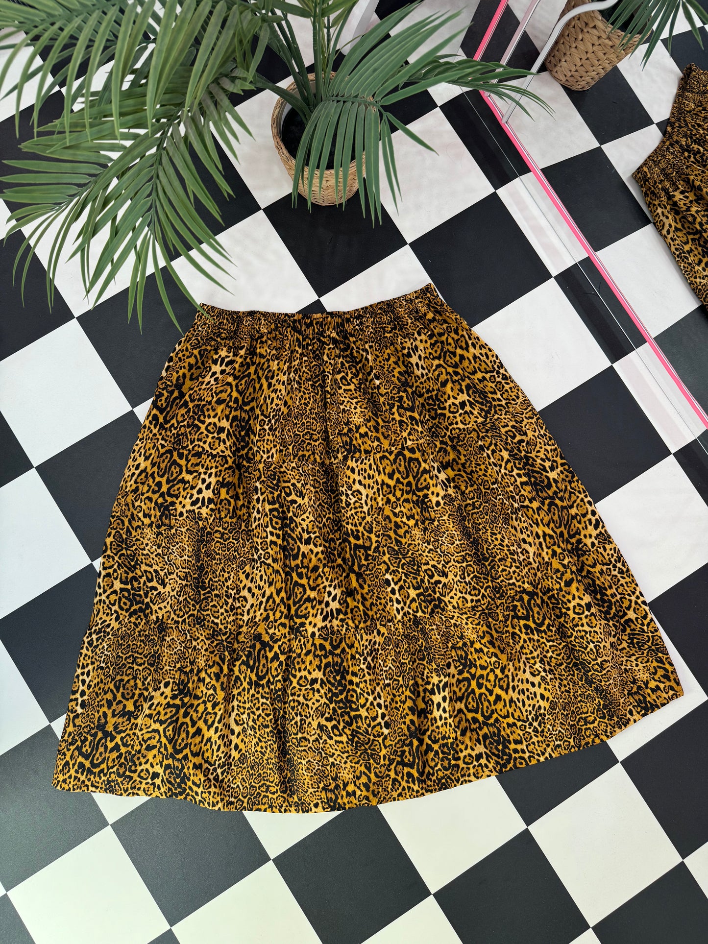 SAMPLE SALE - LEOPARD MIDI TIERED SKIRT (16)