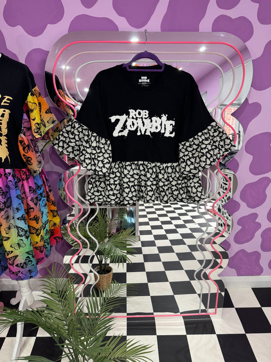 ROB ZOMBIE BLACK GHOSTS TOP (L)