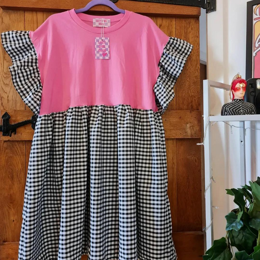 Gingham Smock Dress