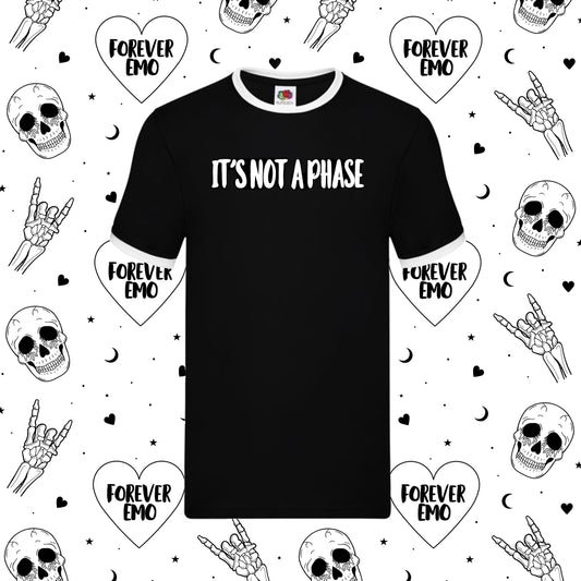 Not a phase (black tee)